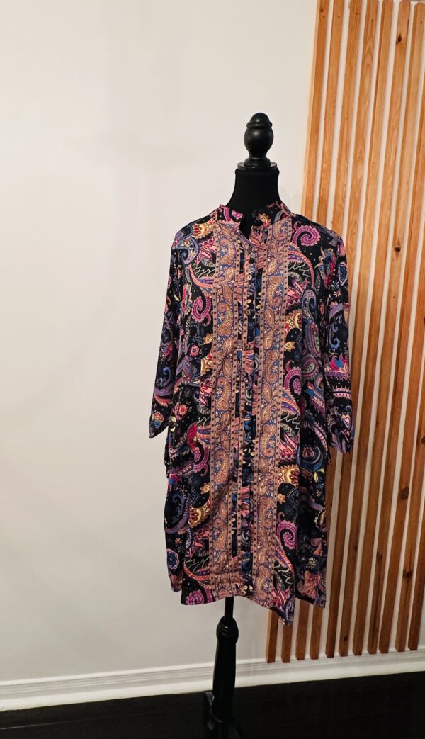 Shirt Style Short Dress - Image 2